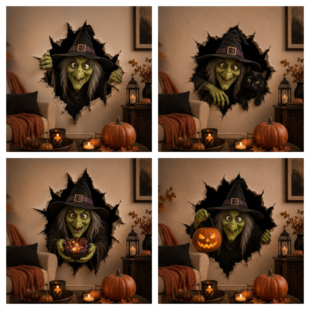 Last Day 50% OFF-Halloween Break-In 3D Wall Decals