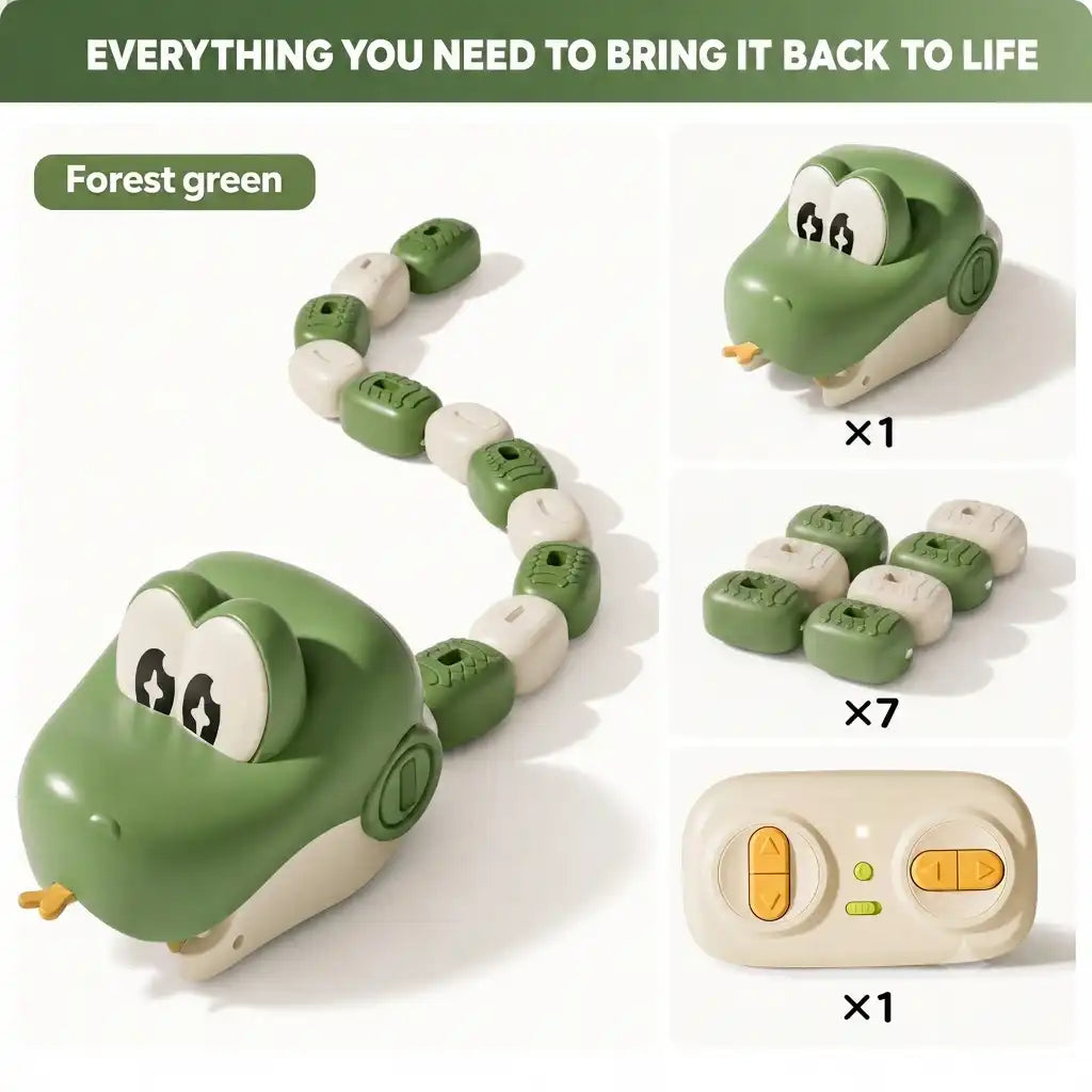 Remote Control Snake Toy for Kids | Magnetic Snake Game with Modular Blocks | STEM Learning Toy for Boys & Girls