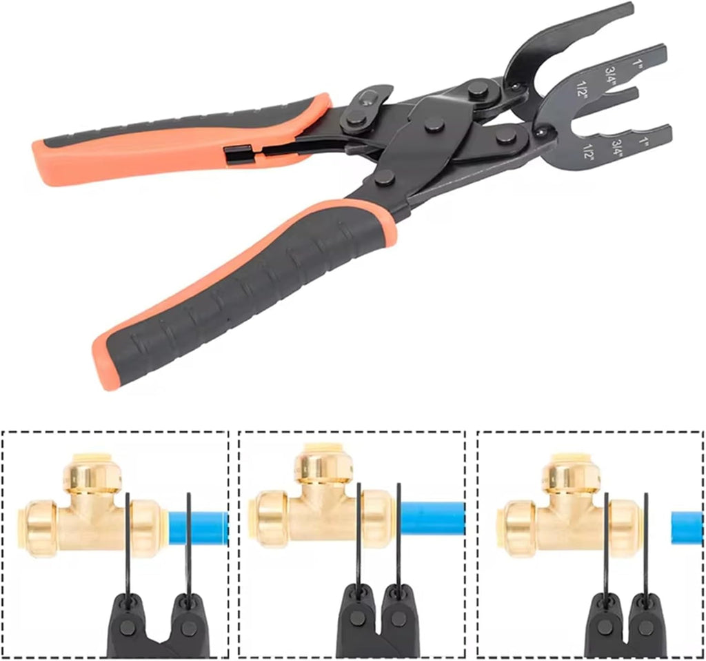 Exclusive OfferFit Disconnect Tong Tool for Easily Removing Push-to-Connect Fittings(1/2in, 3/4in, 1in)