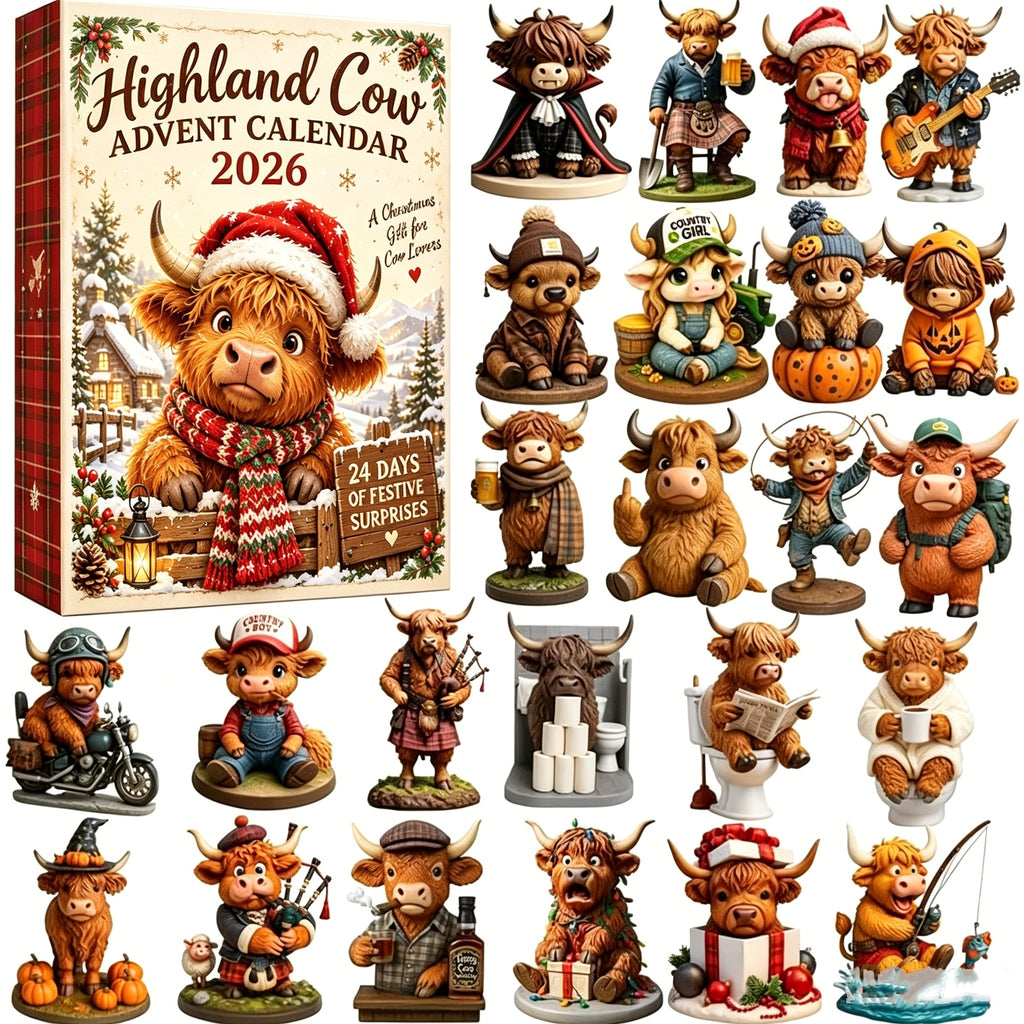 🎄 Highland Cow Advent Calendar 2026 – 24 Days of Festive Surprises