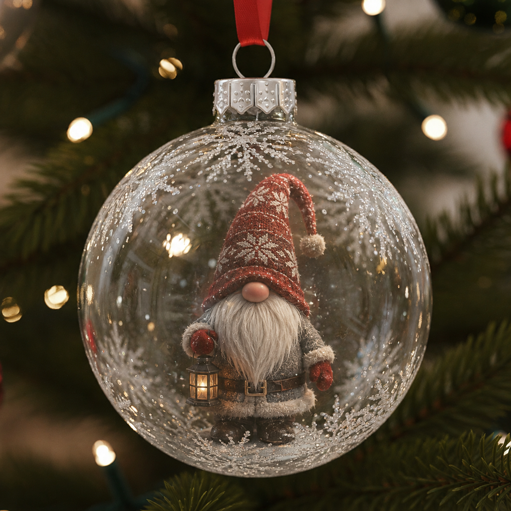 Christmas Gnome Miniature World Ornament Collection