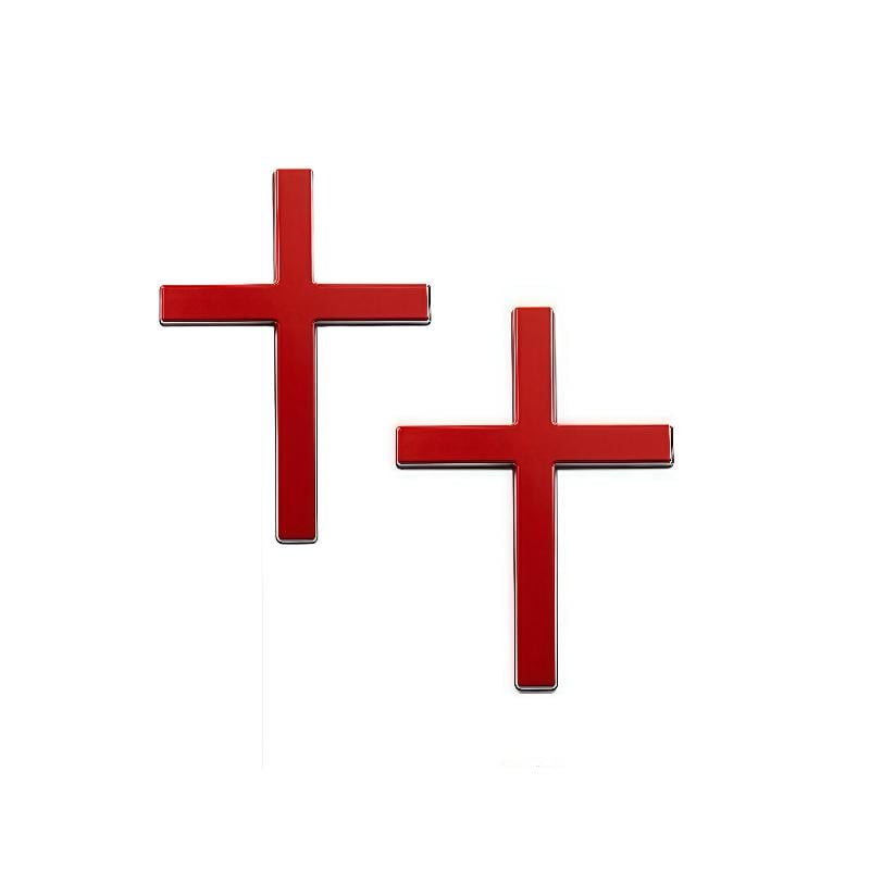 3D Christian Cross Sticker