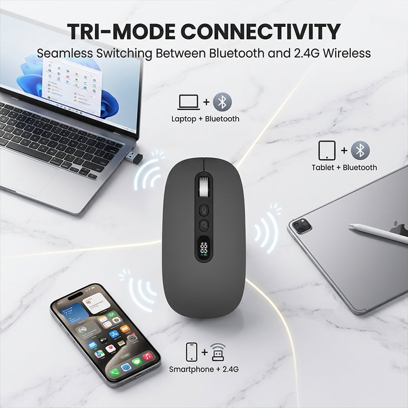AI Smart Tri-Mode Voice Typing Mouse