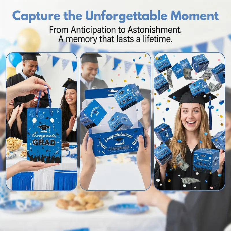 2026 Graduation Surprise Pop-Up Gift Box – Exploding Money Box & Celebration Gift Set