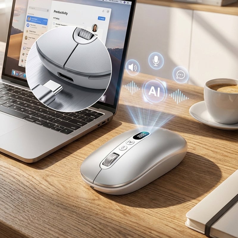 AI Smart Tri-Mode Voice Typing Mouse