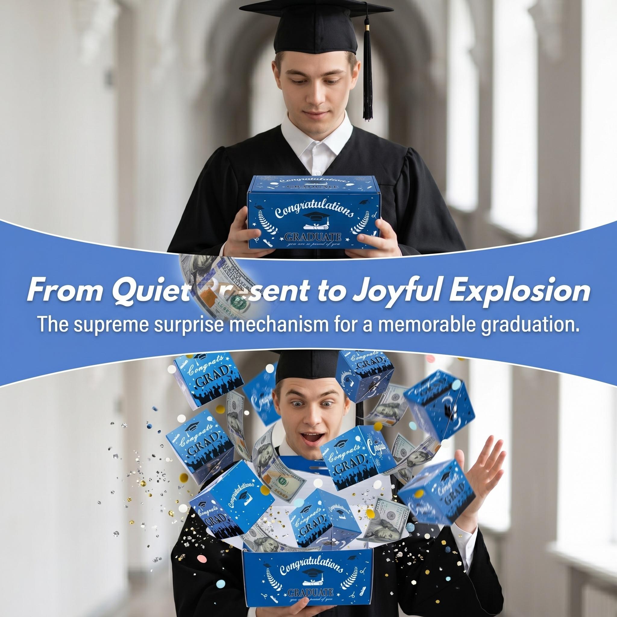 2026 Graduation Surprise Pop-Up Gift Box – Exploding Money Box & Celebration Gift Set