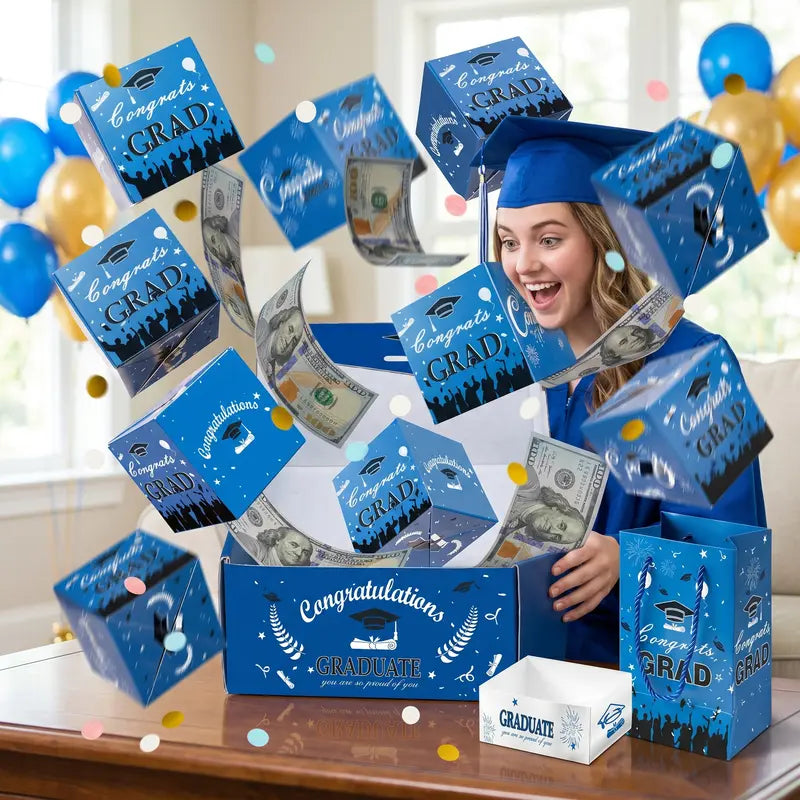 2026 Graduation Surprise Pop-Up Gift Box – Exploding Money Box & Celebration Gift Set