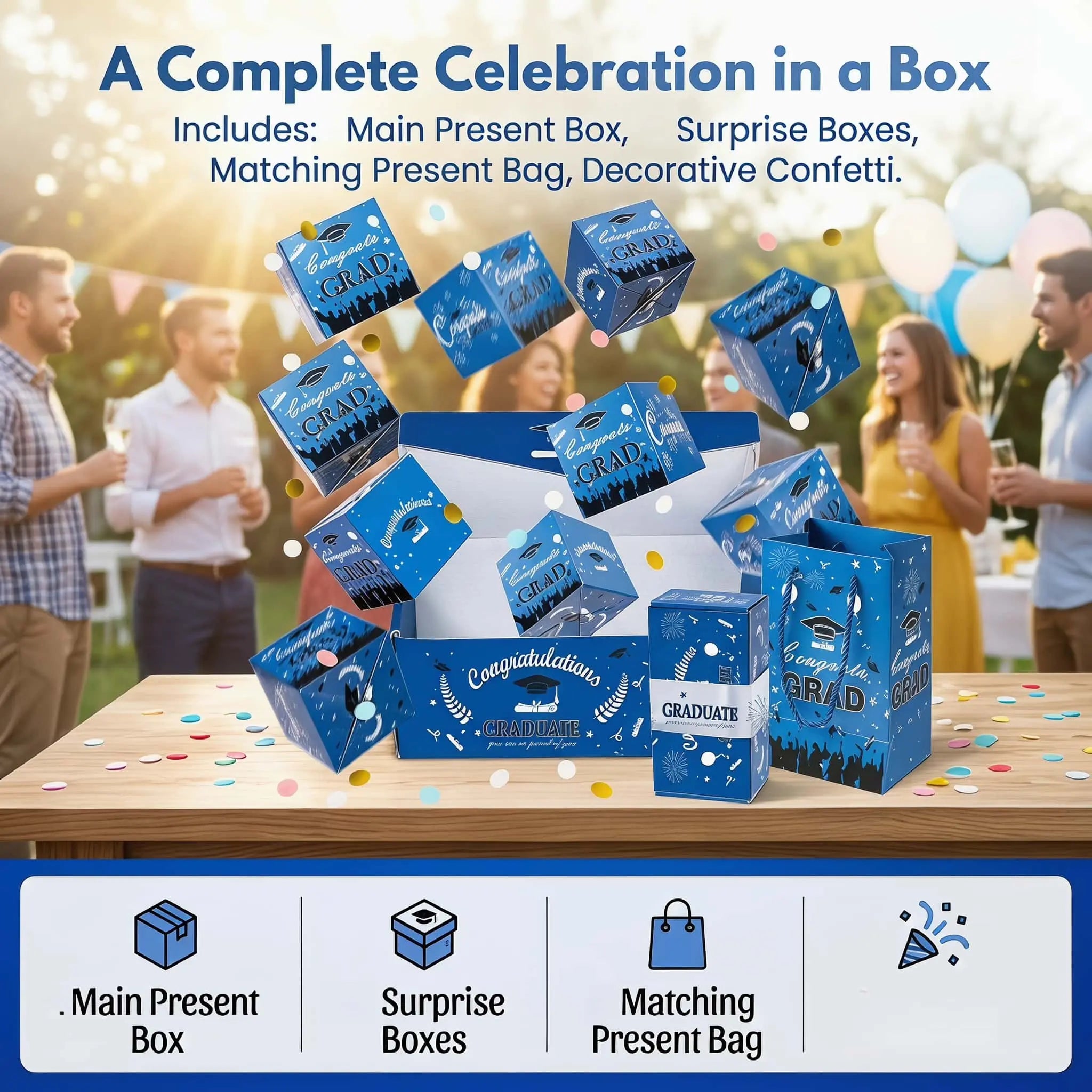 2026 Graduation Surprise Pop-Up Gift Box – Exploding Money Box & Celebration Gift Set