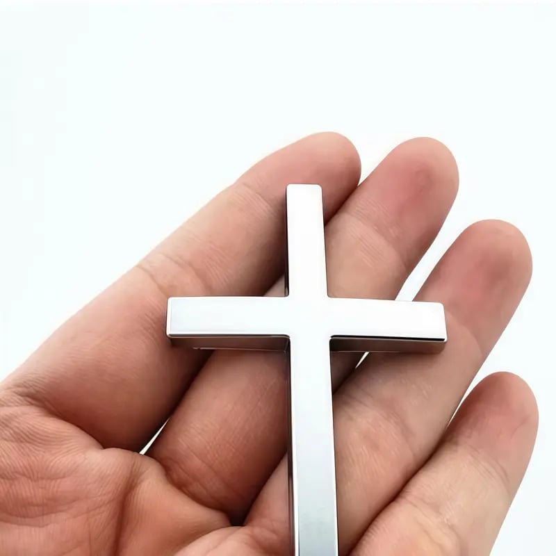 3D Christian Cross Sticker