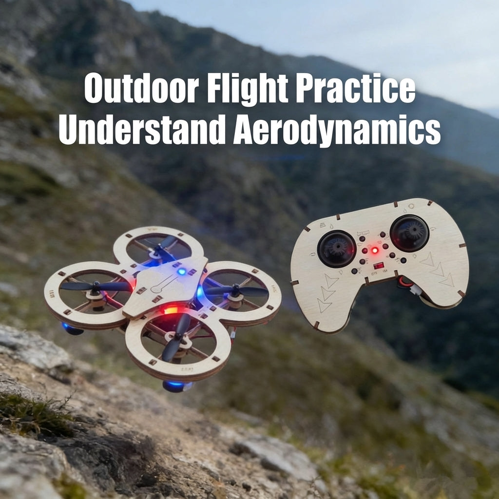 DIY Wooden Remote Control Drone Kit – Build & Fly Your Own Quadcopter