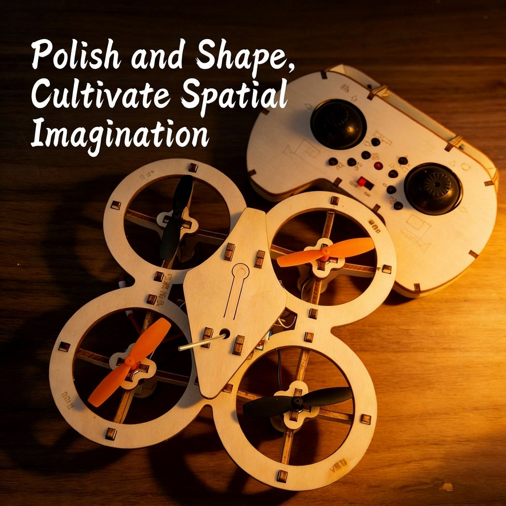 DIY Wooden Remote Control Drone Kit – Build & Fly Your Own Quadcopter
