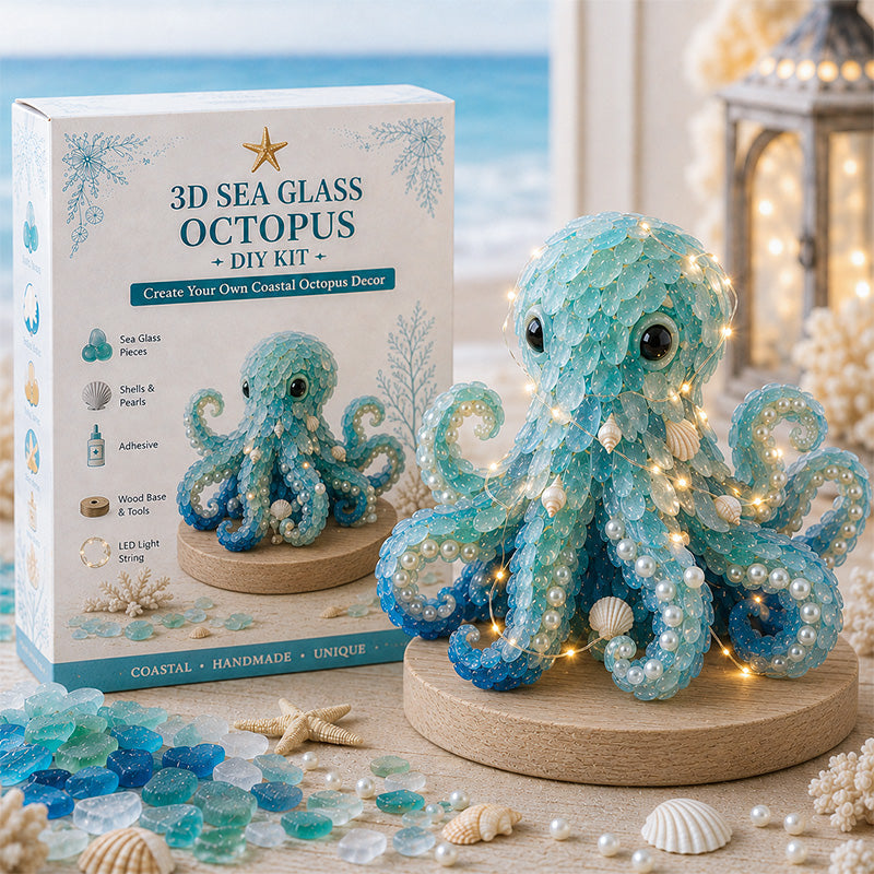 DIY 3D Sea Glass Art Kit – Coastal & Christmas Collection