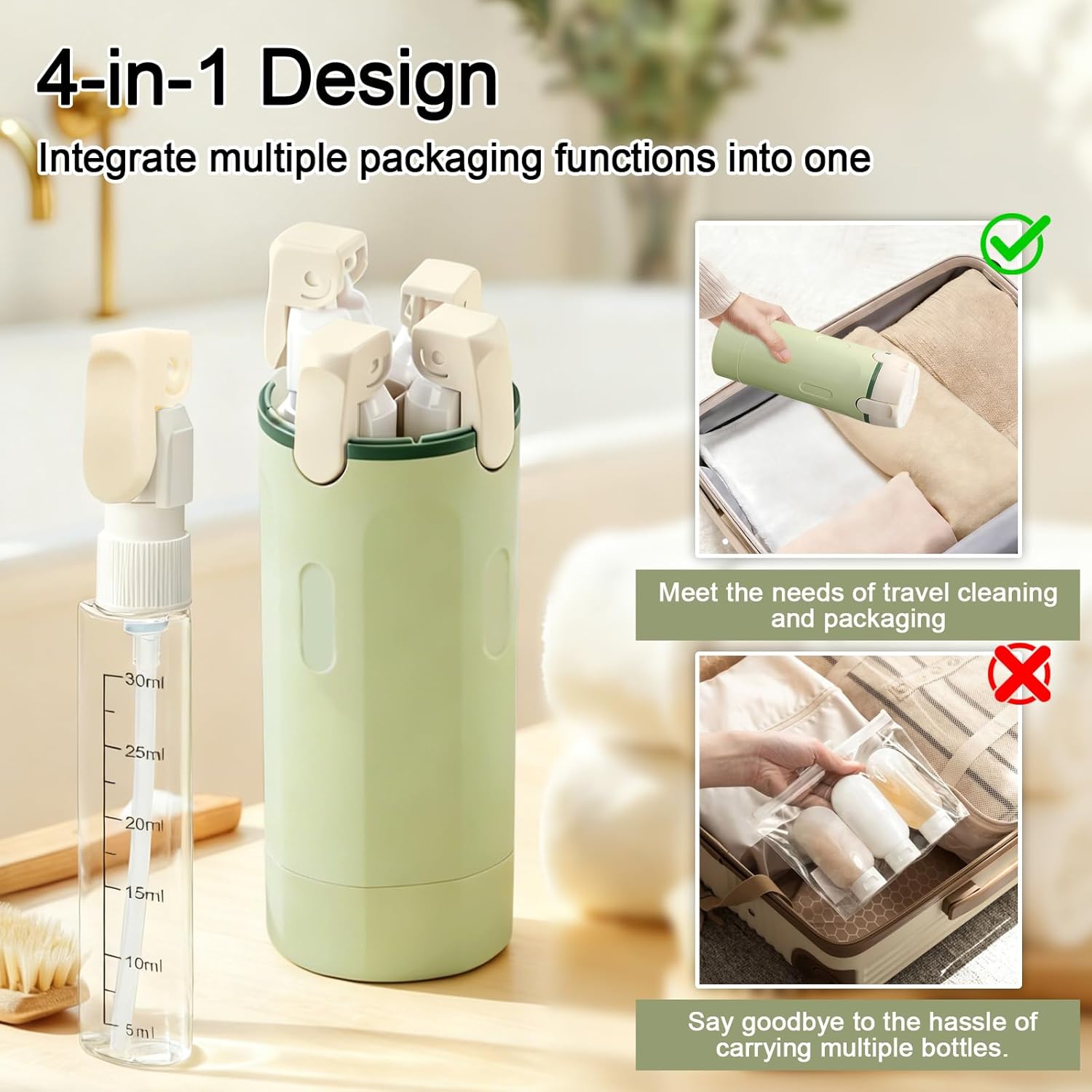 4 in 1 Travel Dispenser