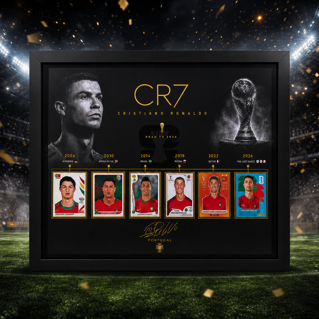 CR7 "The Last Dance 2026" World Cup Sticker Premium Display Frame