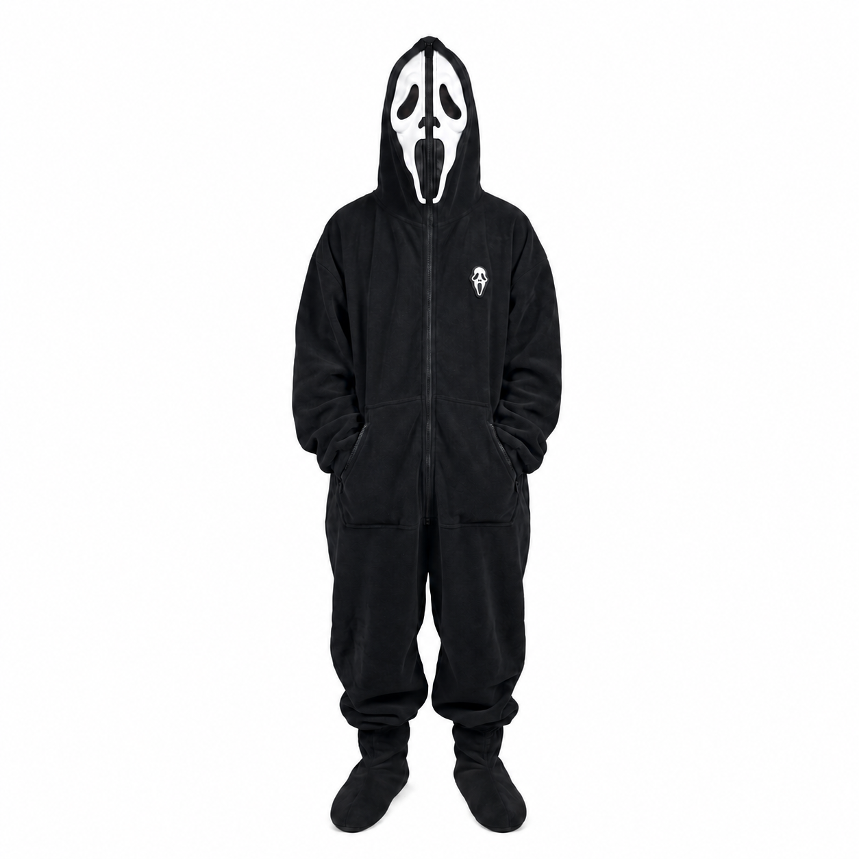 Scream Inside - Ghostface Halloween Hooded Jumpsuit
