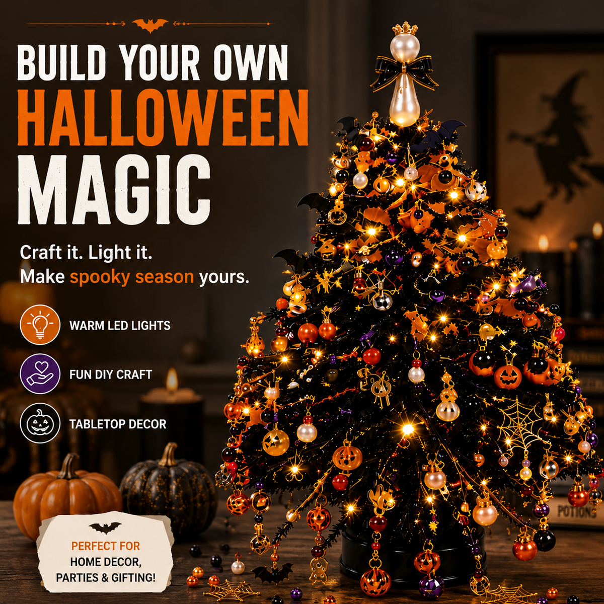 Unique Christmas Gift 2026 | DIY Beaded Christmas Tree Craft Kit for Creative Holiday Fun