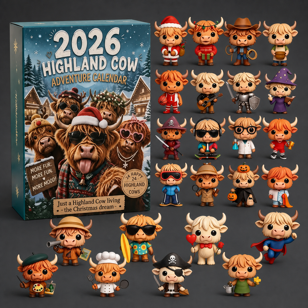 Winter Highland Cow Advent Calendar