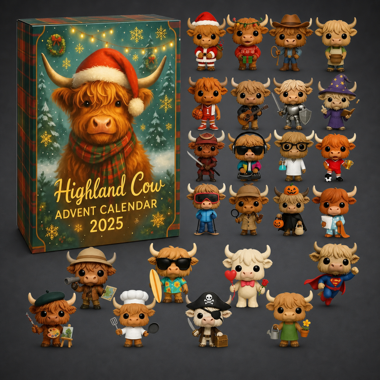 Highland Cow Advent Calendar 2025