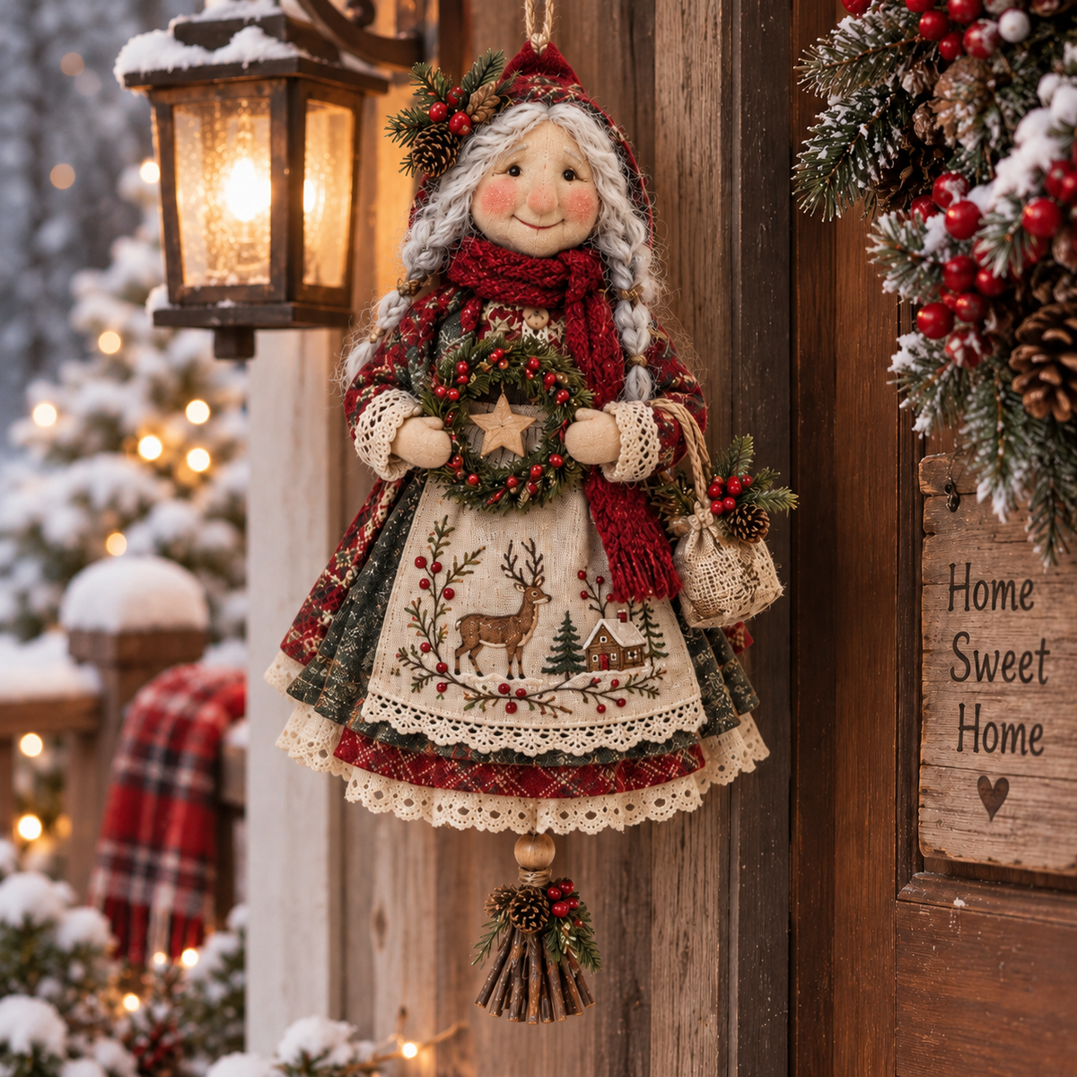 Handmade Good Luck Granny Chase Away Worries, Bring Home Warmth