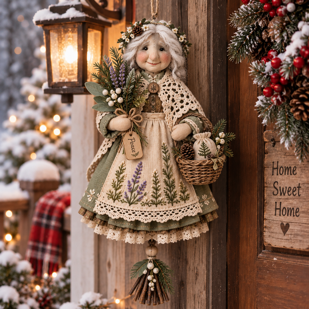 Handmade Good Luck Granny Chase Away Worries, Bring Home Warmth