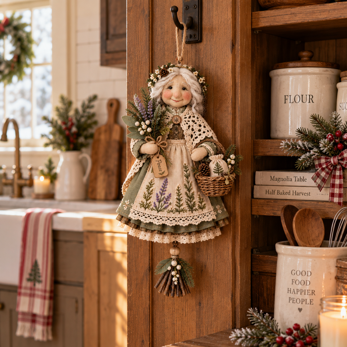 Handmade Good Luck Granny Chase Away Worries, Bring Home Warmth