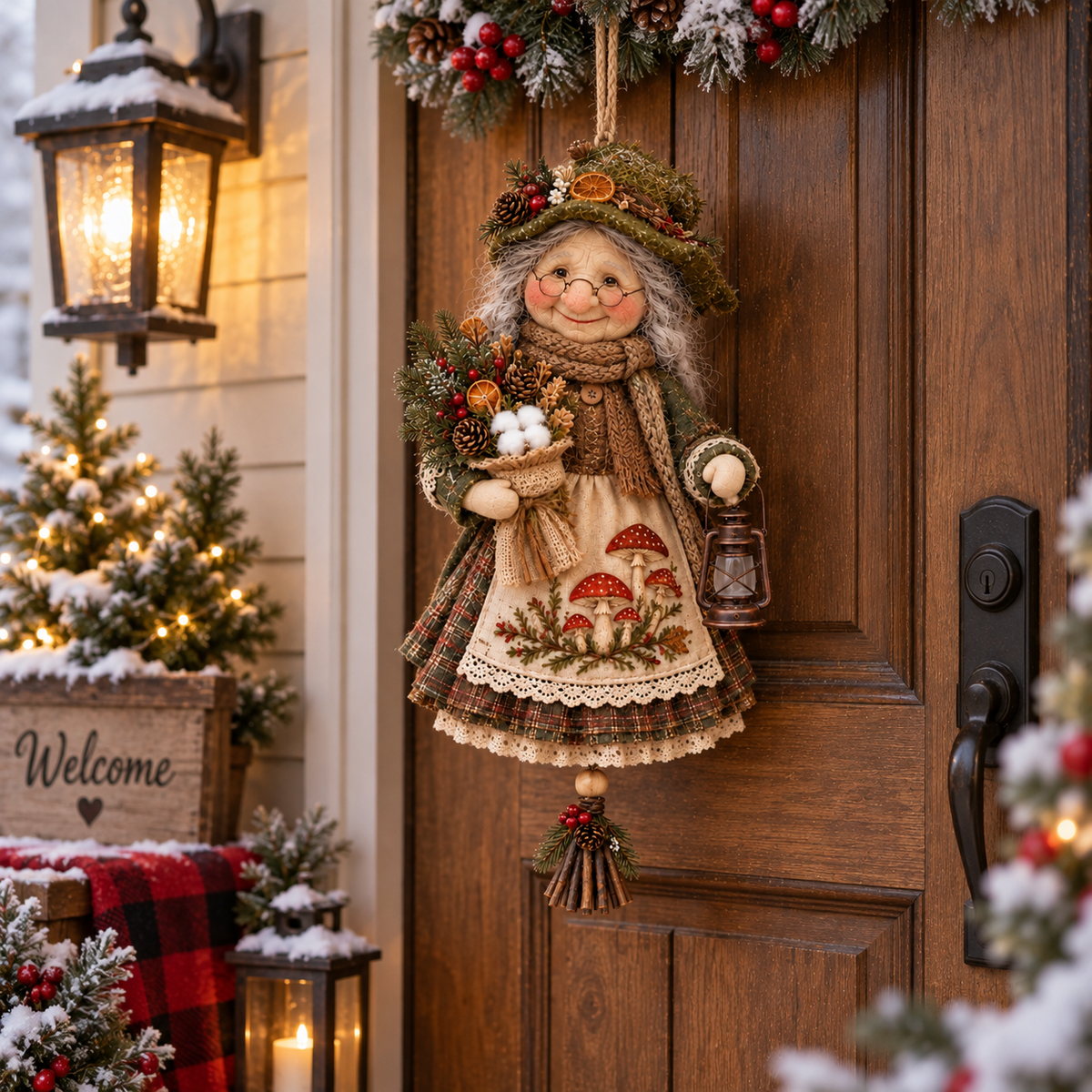Handmade Good Luck Granny Chase Away Worries, Bring Home Warmth