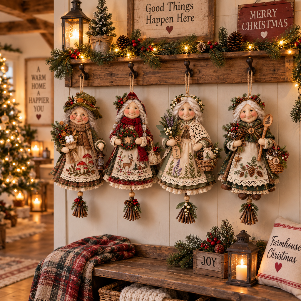 Handmade Good Luck Granny Chase Away Worries, Bring Home Warmth
