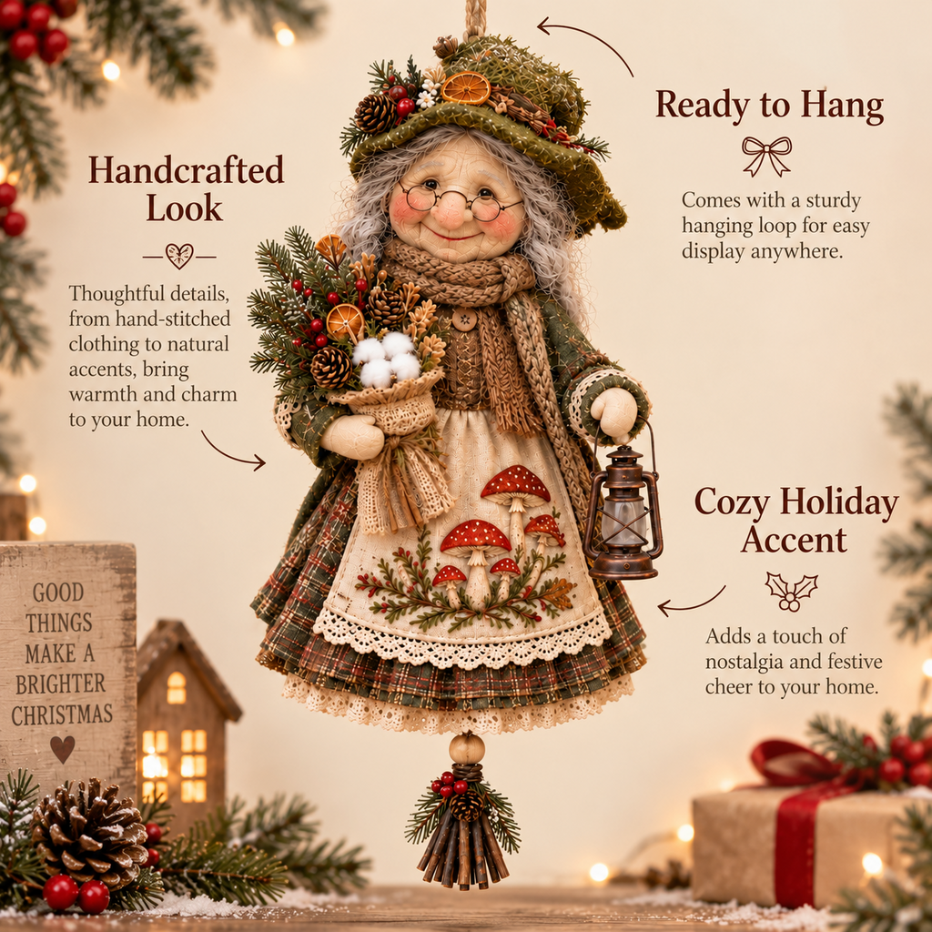 Handmade Good Luck Granny Chase Away Worries, Bring Home Warmth