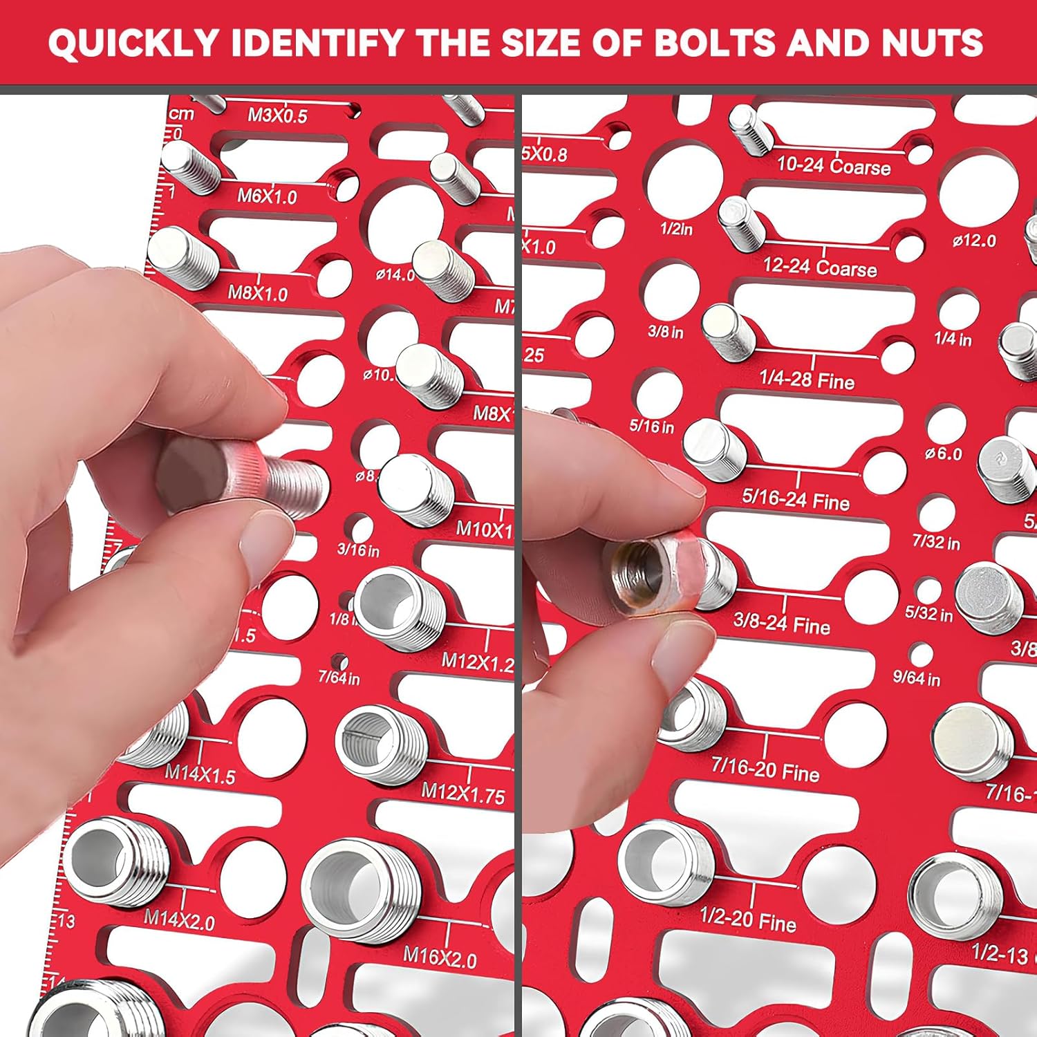 2026 New Nut and Bolt Thread Checker (SAE & Metric)