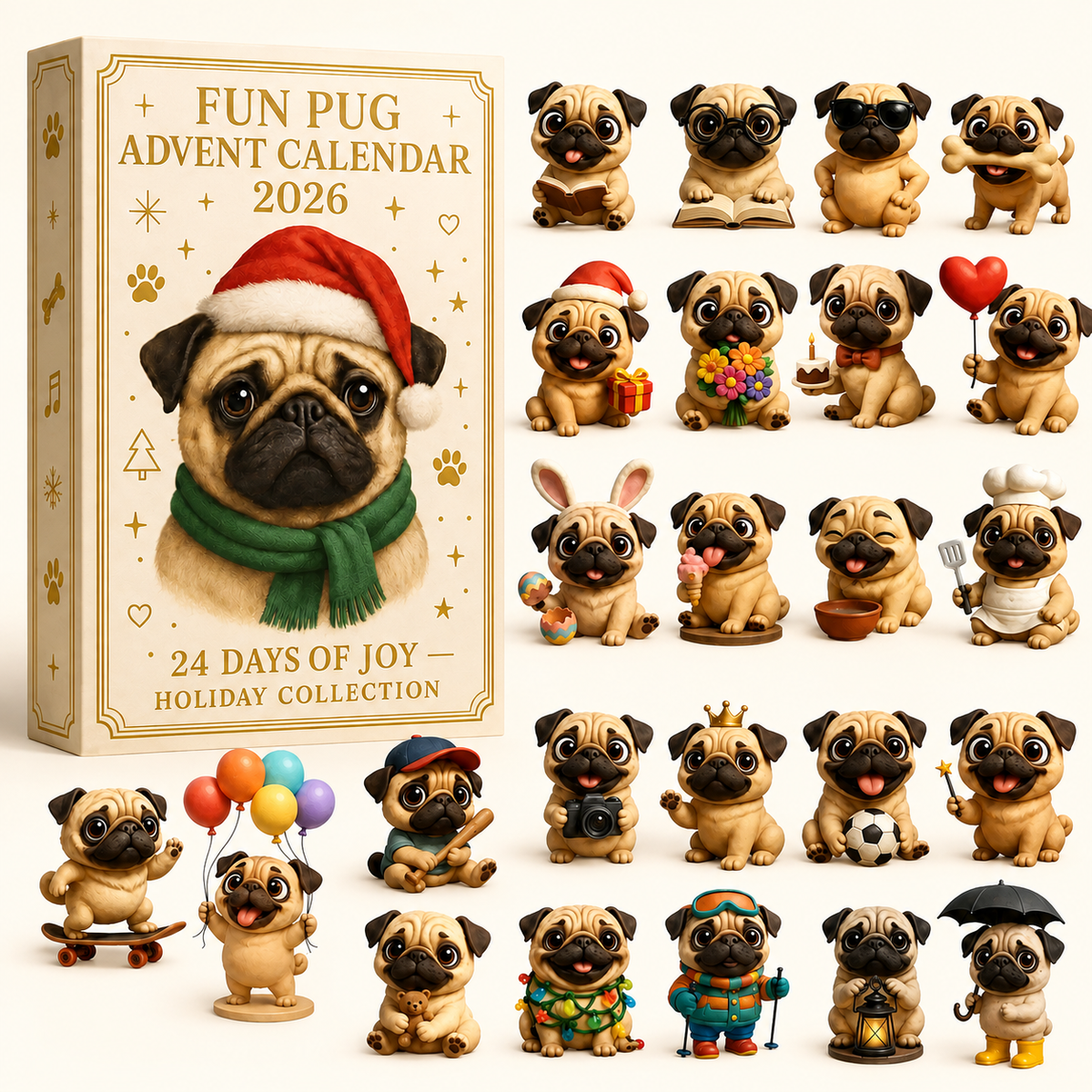 2026 Fun Pug Advent Calendar