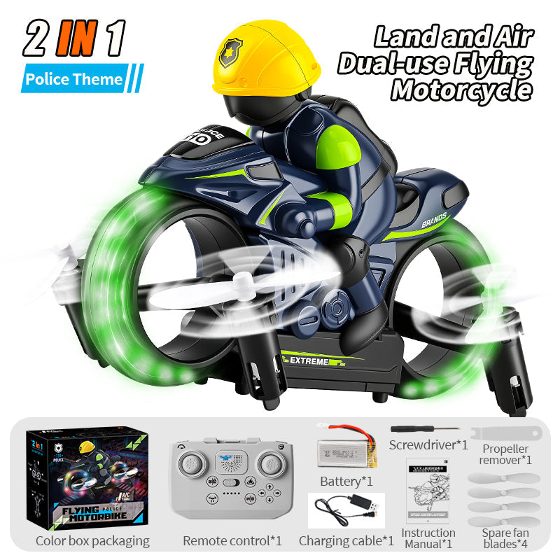 2 in 1 Flying Motorbike – Land & Air Dual Mode RC Motorcycle