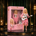 Legendary Country Music Queen Memorial Doll | Handcrafted Pink Sequin Gown & Guitar Figurine with Collector's Box