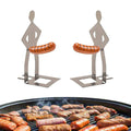 Funny Stainless Steel BBQ Sausage Holder