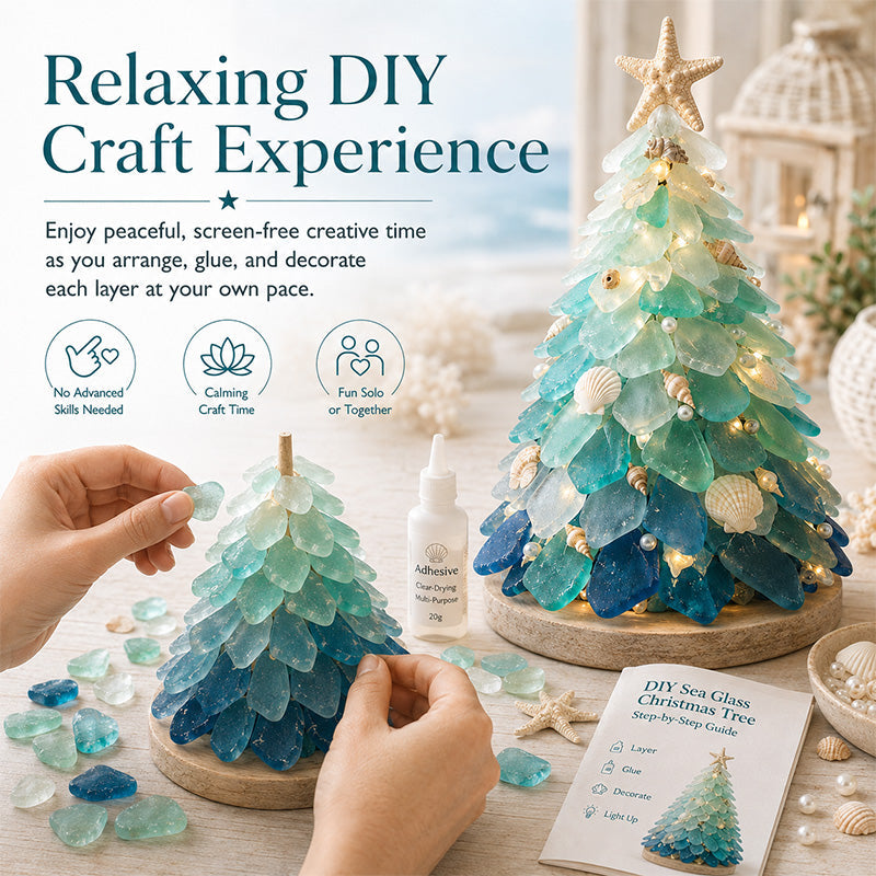 DIY 3D Sea Glass Art Kit – Coastal & Christmas Collection