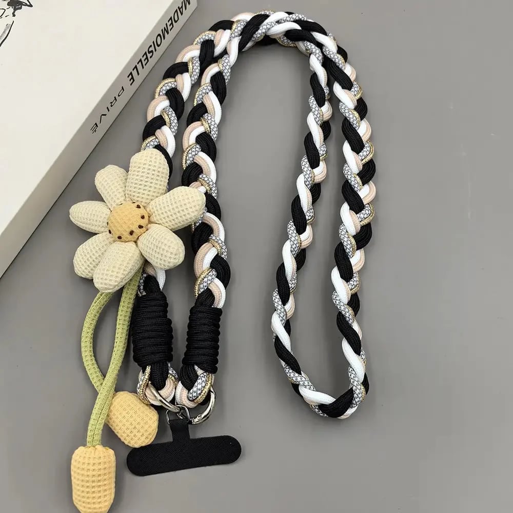 Cute Floral Phone Crossbody Lanyard – Hands-Free & Stylish!