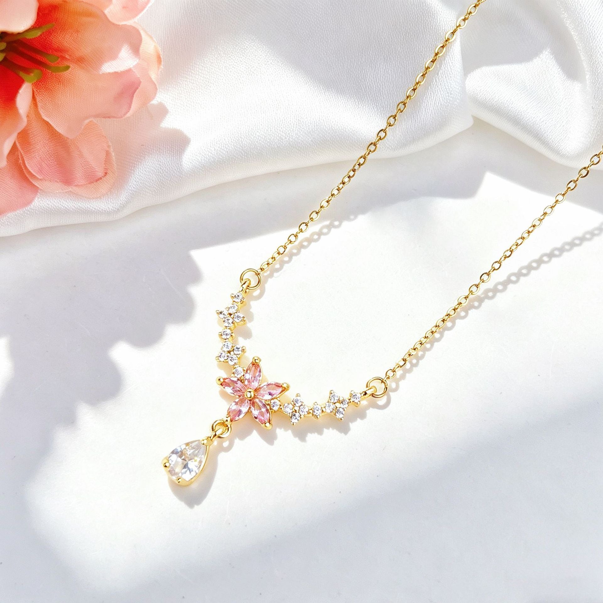 Bridgerton Inspired Floral Necklace