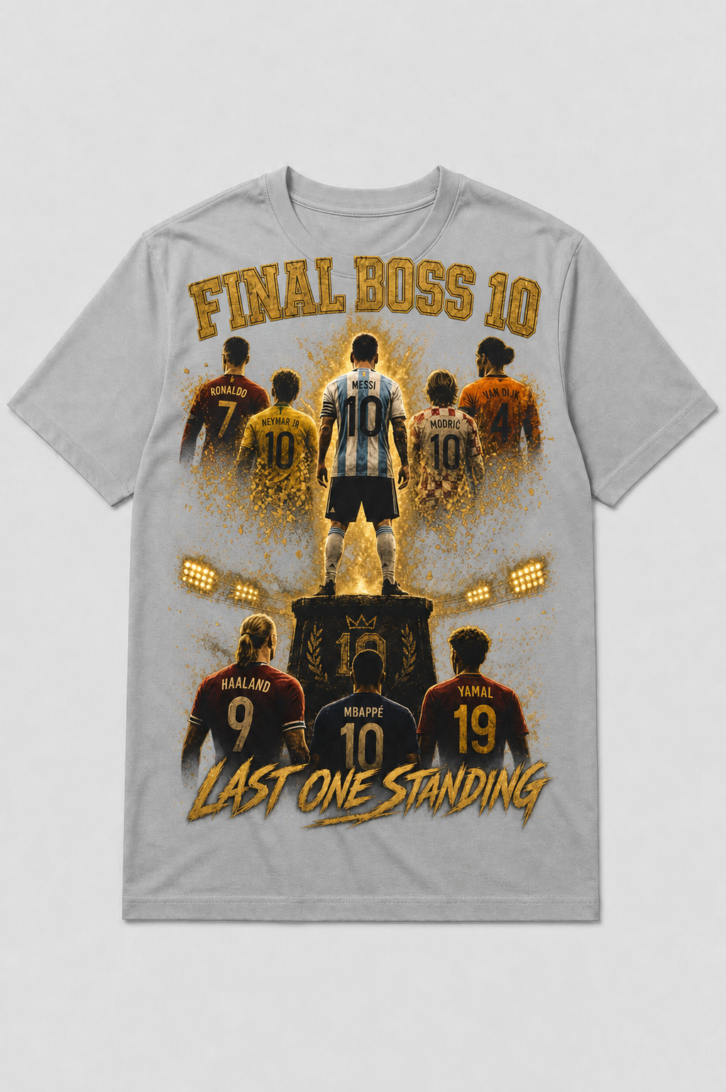 Final Boss 10 Football Legends Graphic Tee - Last One Standing Premium Streetwear Shirt