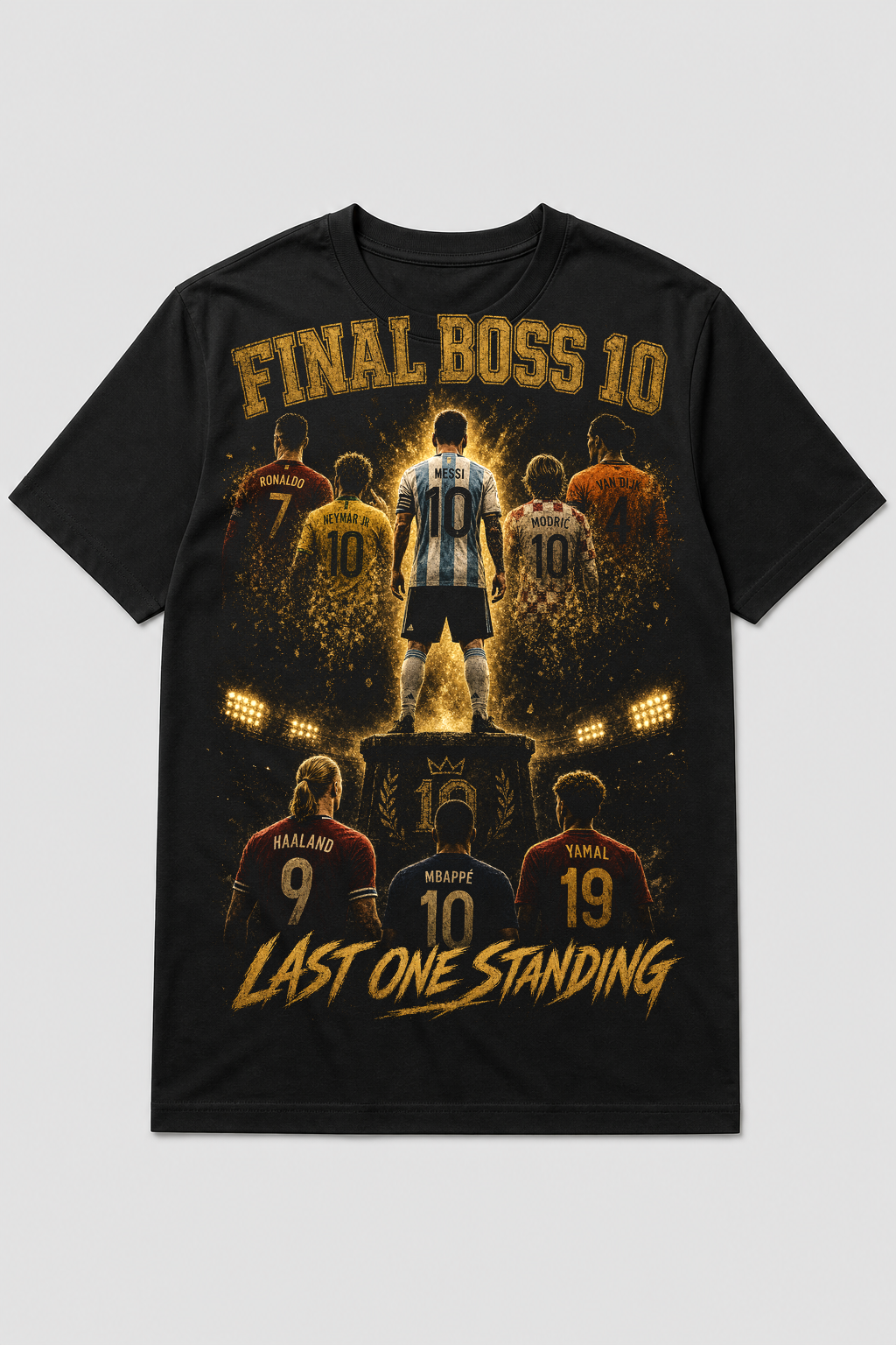 Final Boss 10 Football Legends Graphic Tee - Last One Standing Premium Streetwear Shirt