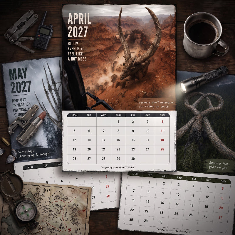 Beyond Nature 2027 Wall Calendar – Strange & Ancient Creatures | A4 Fantasy Wildlife Calendar