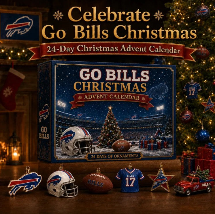 2026 Go Bills Christmas Advent Calendar – 24-Day Holiday Countdown with Collectible Keepsake Ornaments