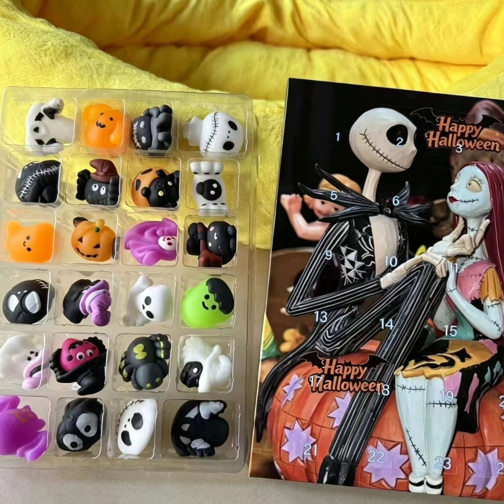 Halloween 24-Day Countdown Advent Calendar Box | Collectible Mini Figurines & Spooky Surprise Blind Box