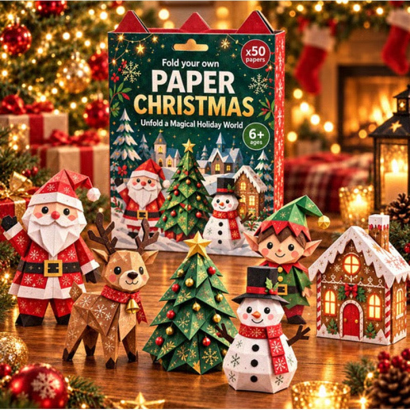 🧘Relaxing & Beginner-Friendly- 3D DIY Paper Christmas(💕Step-by-Step Guide Included)