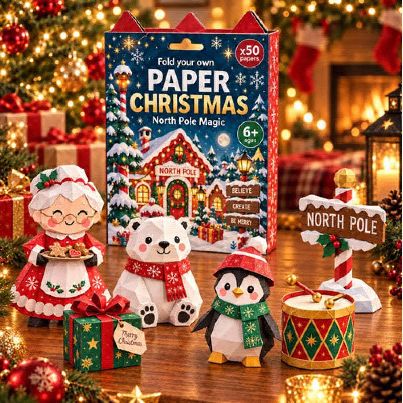 🧘Relaxing & Beginner-Friendly- 3D DIY Paper Christmas(💕Step-by-Step Guide Included)