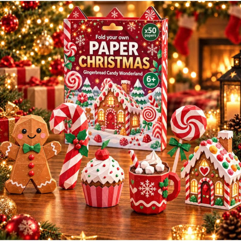 🧘Relaxing & Beginner-Friendly- 3D DIY Paper Christmas(💕Step-by-Step Guide Included)