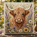 Last Day 49% OFF -  Highland Cow Pearl Art DIY Kit – Relaxing DIY Craft to Create Stunning Coastal Artwork