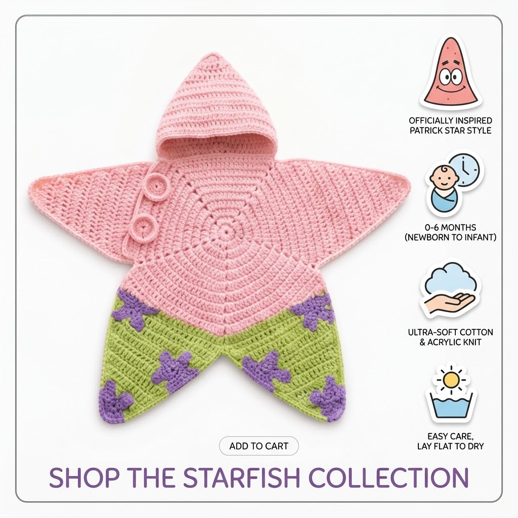 Seal Star™ Cozy Starfish Knitted Baby Sleeping Bag & Swaddle
