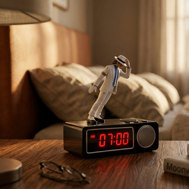 The King of Pop "Smooth Criminal" 45° Lean Collector's Alarm Clock