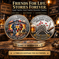 Old Bastards Friendship Club 2026 – Double-Sided Friendship Commemorative Coin, Funny Lifetime Keepsake Gift for Best Friends & Old Buddies
