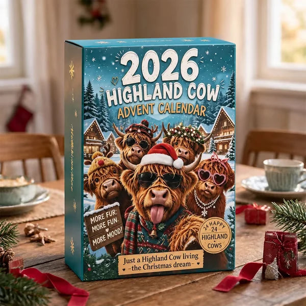Winter Highland Cow Advent Calendar