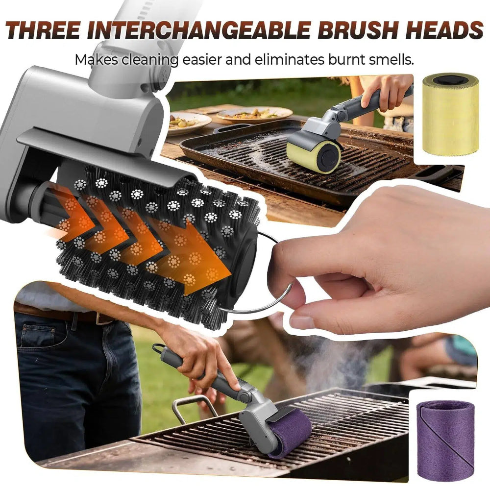 3-Speed Cordless Electric Grill Brush